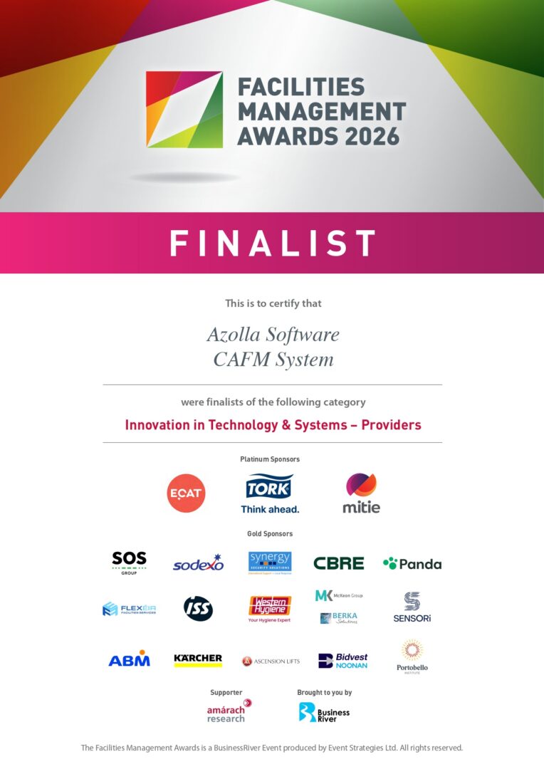 Azolla Software Facilities Management Awards 2026 Finalist