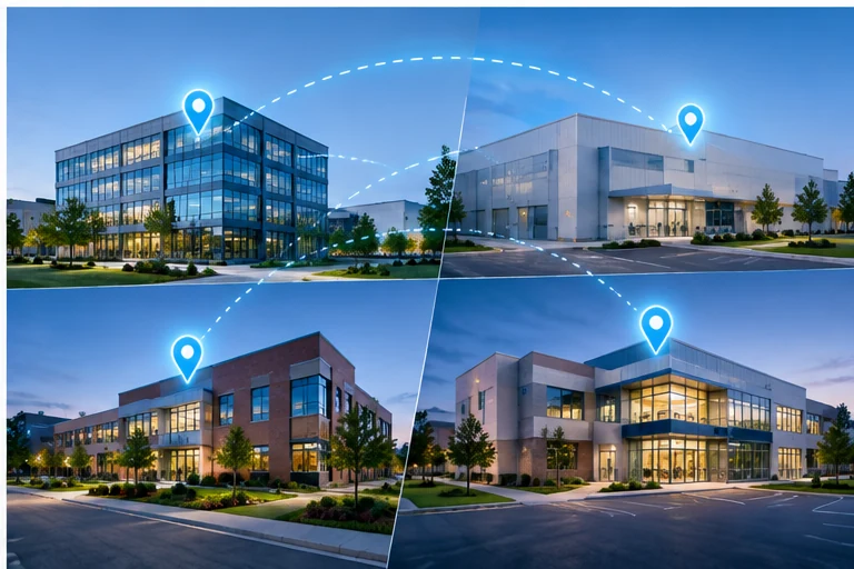 Connected IoT leak detection monitoring across multiple facilities