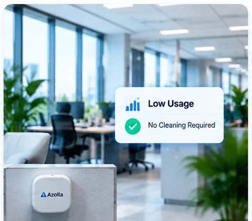 Demand-led office cleaning based on real-time workplace usage