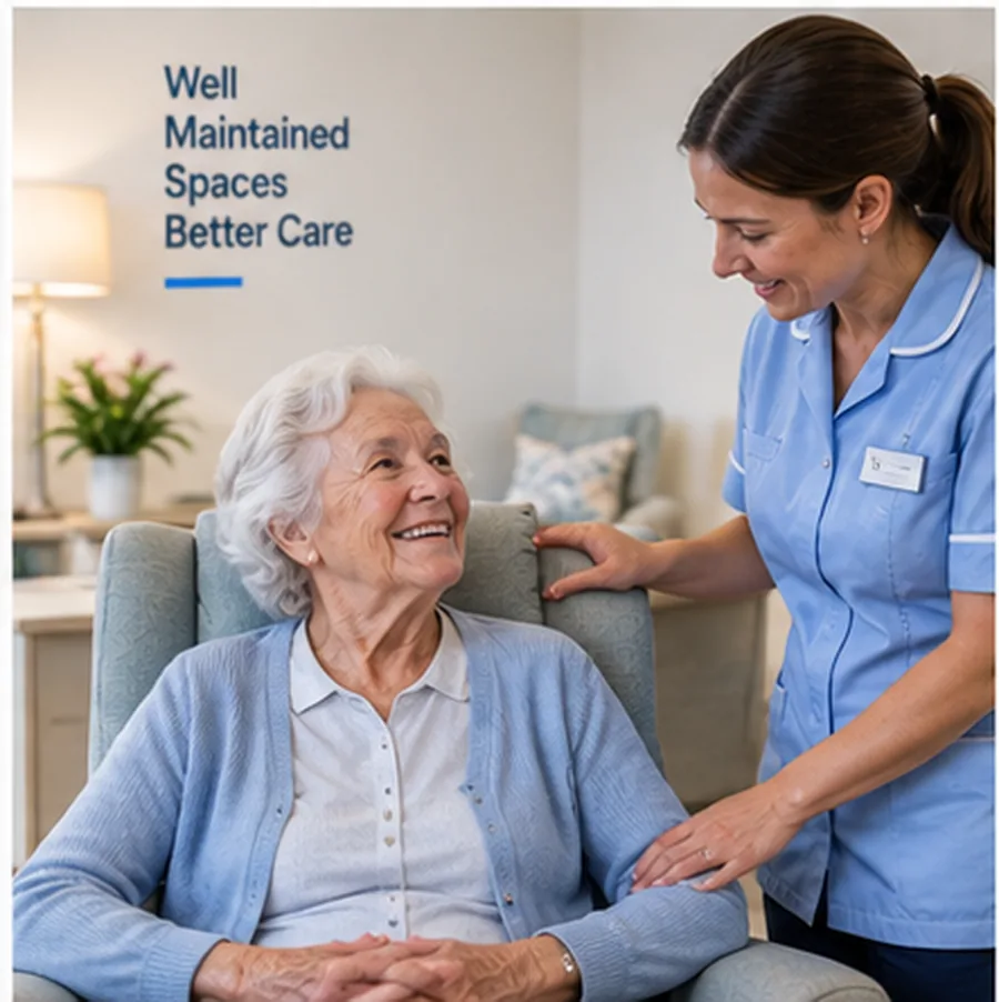Care home facilities management software supporting safe and well maintained care environments