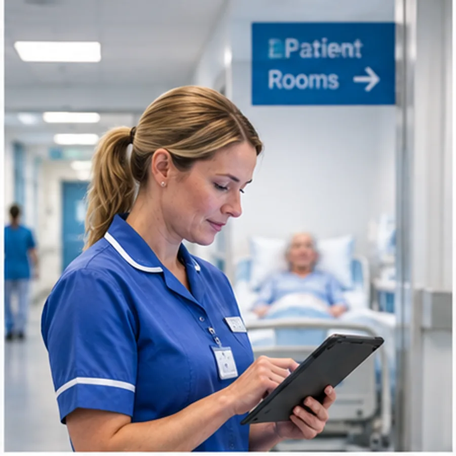 Healthcare maintenance request management using facilities management software