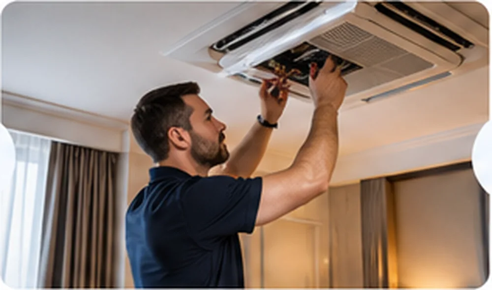Hotel maintenance work assignment and contractor management