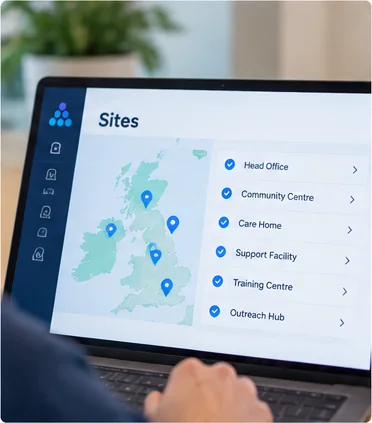 Multi site facilities management software for non profit organisations