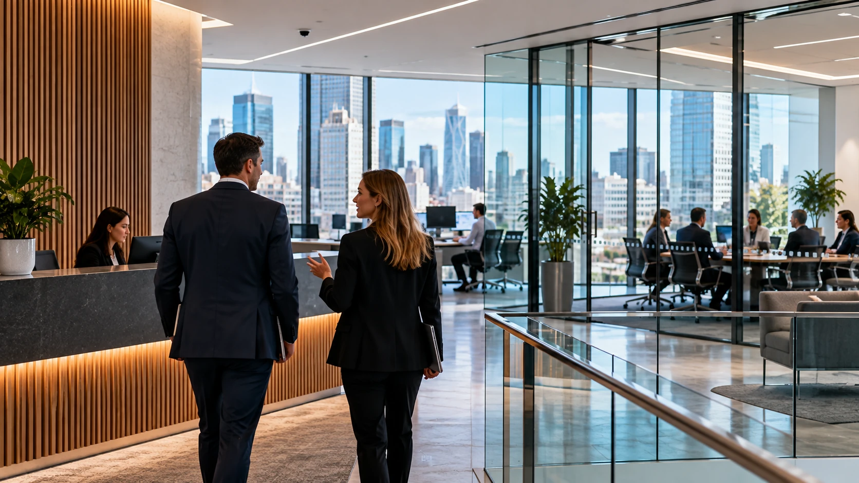 Finance sector corporate facilities management environment