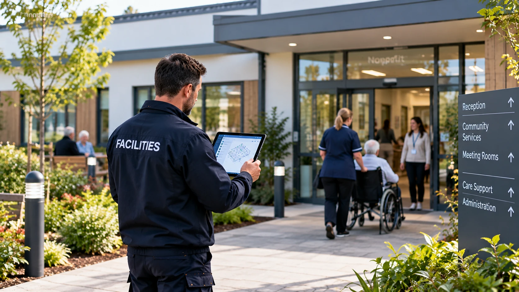 Not-for-profit community and care facilities management environment