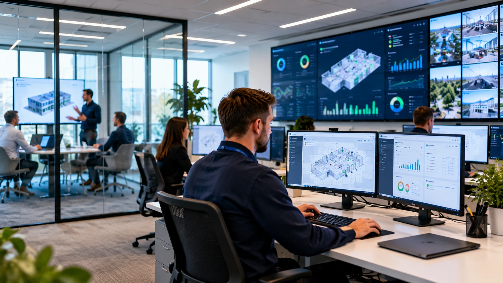 Software company facilities and operations management environment
